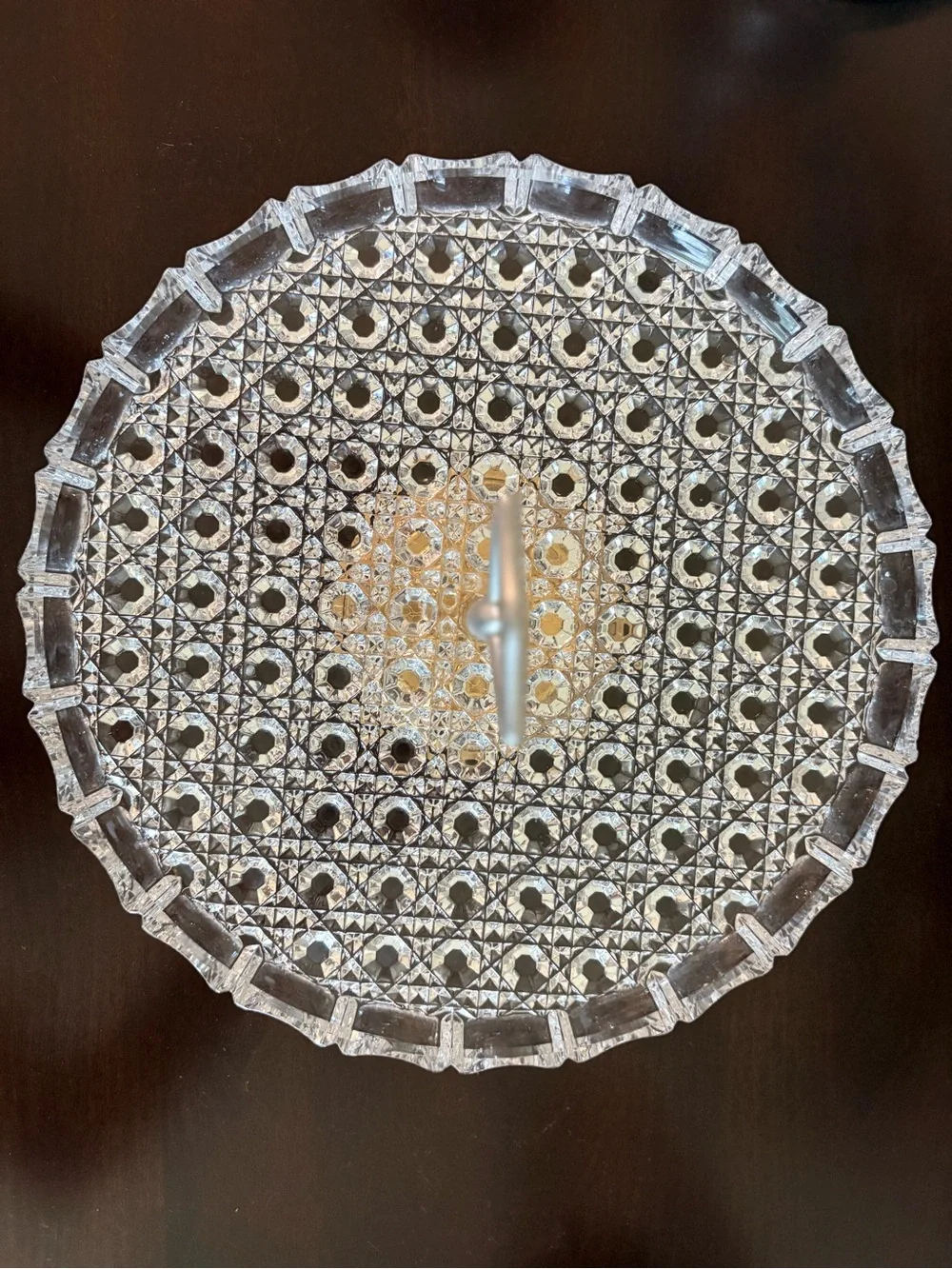 Vintage Early American Prescut (EAPC) Handled Tidbit Tray
